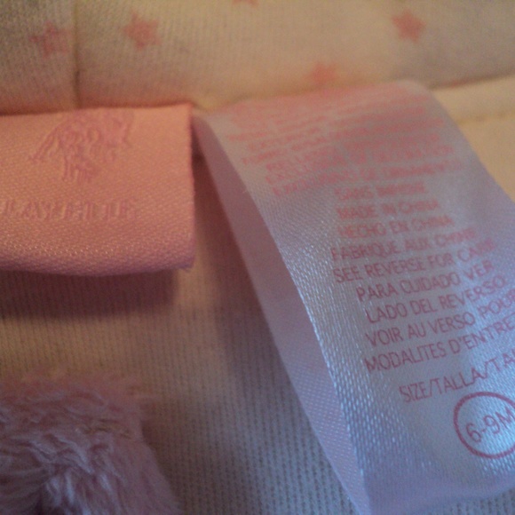 U.S. Polo Assn. Girl's 6-9 Mos Pink Bunting Pram Plush Hooded - Picture 7 of 7